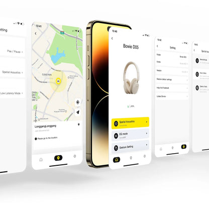 Cuffie over-ear wireless Bluetooth 5.3 Baseus – Driver HiFi da 40mm, autonomia di 70H, headset pieghevole con audio spaziale