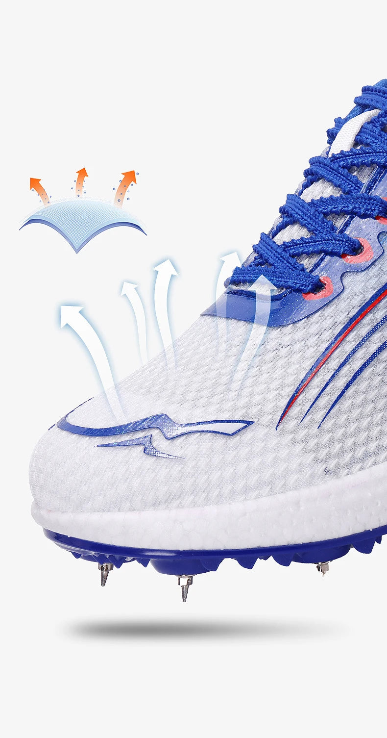 High Quality Men Women Track and Field Shoes Youth Anti-Slip Sneakers Outdoor Professional Jumping Running Shoes Student Trainers