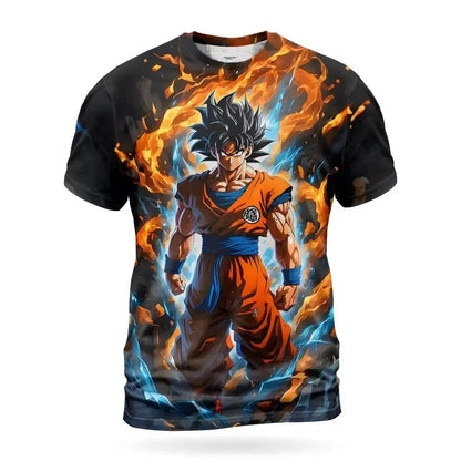 Summer 2026 Dragon Ball T Shirt Kids Tops Tee Anime Figures Son Goku Super Saiyan T-shirt Boys T-shirts Children Short Sleeve