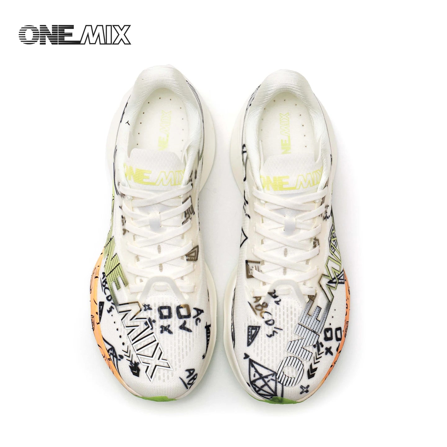 ONEMIX Sapatilhas de Corrida de Maratona em Nylon Carbon Board, Alívio de Impacto, Suporte Estável Profissional, Ressalto Ultraligeiro