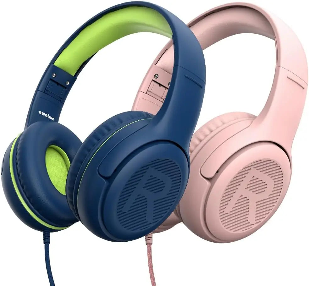 Awatrue Kids Headphones Comfortable Toddler Headsets for School Ideal Gifts for Son Daughter Sound and Safe Listening Experience