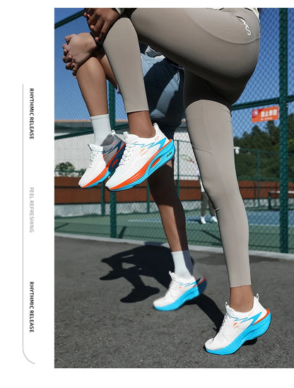 Scarpe sportive da running da uomo per maratona, con cuscino d’aria, traspiranti, leggere e confortevoli, sneakers atletiche outdoor da donna per jogging e tenis