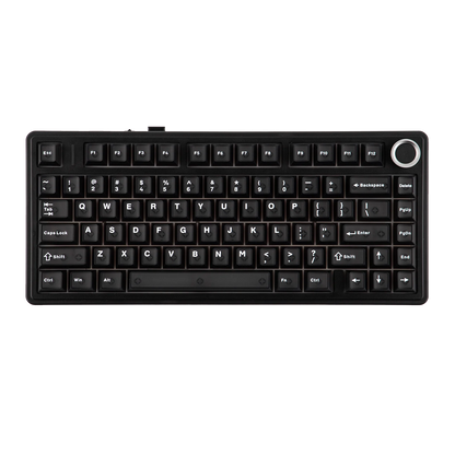 Teclado Mecânico EPOMAKER x AULA F75 Ultra VIA Programável 75% ANSI US QWERTY com Gasket, com Fios/Bluetooth/2.4Ghz Sem Fios