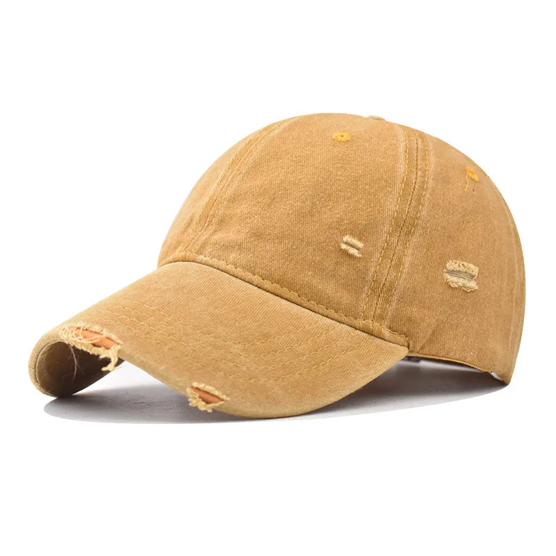 Distressed Baseball Cap Dad Hats for Men Women Vintage Washed Cotton soft crown Hat Adjustable Low Profile Unisex Style Headwear