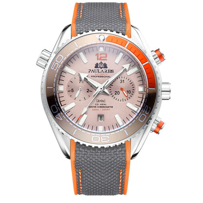 PAULAREIS P Reloj mecánico automático de lujo para hombre, cuerda automática, correa de caucho, resistente al agua, luminoso, con fecha, reloj de moda para hombre