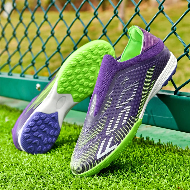 Neue Herren-Fußballschuhe für Kunstrasen, ultraleichte und bequeme Sportschuhe mit Stollen, Futsal, rutschfest, FG-Rasen, Indoor, Erwachsene
