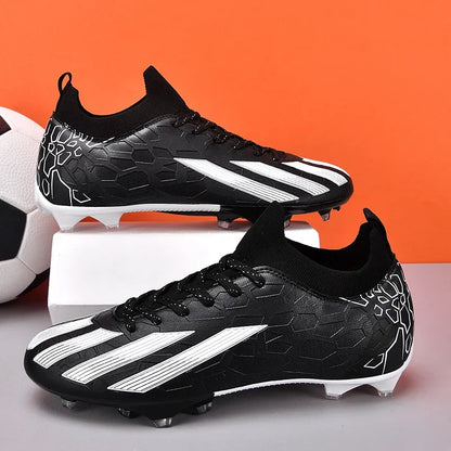 Professionelle Fußballschuhe für Herren, knöchelhoch, für Naturrasen, Unisex-Soccerschuhe mit langen FG-Stollen, Chuteira Society
