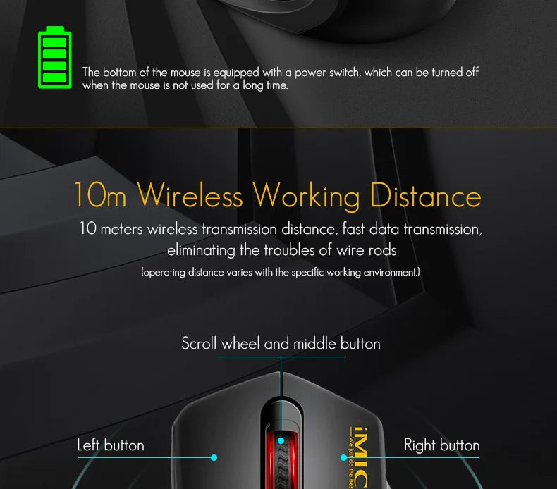 Silent 2.4G USB Wireless Mouse Battery Style Optical Tracking Computer Mice Receiver Soundless Mice For Office Laptop iPad Mac
