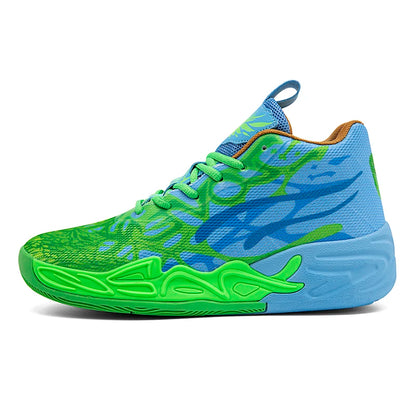 Basketball Shoes for Men Soft Lightweight Training Field Anti-Slip Shock-Absorbing Breathable Comfortable High-Top Sneakers for Men