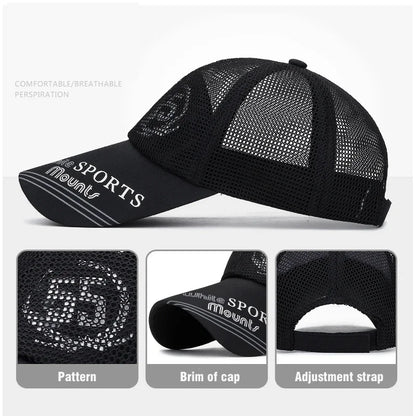 Fashion Accessories Print Pattern Breathable Brim Baseball Cap Unisex Outdoor Travel Casual Sport Adjustable Snapback Hat