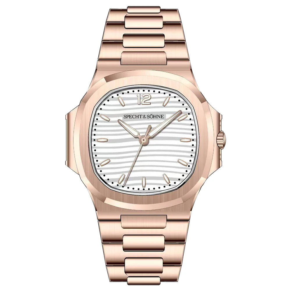 Specht & Söhne New Arrivals Men's Watch Rose Gold 5711 Classic Sports Watches Ultrathin Stainless Steel Sapphire 50M Waterproof