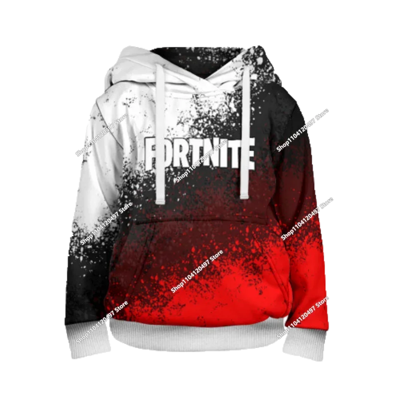 2025 Novo hoodie unissexo Fortnite com impressão 3D, casaco casual, acessório gaming para cosplay, roupa infantil, presentes