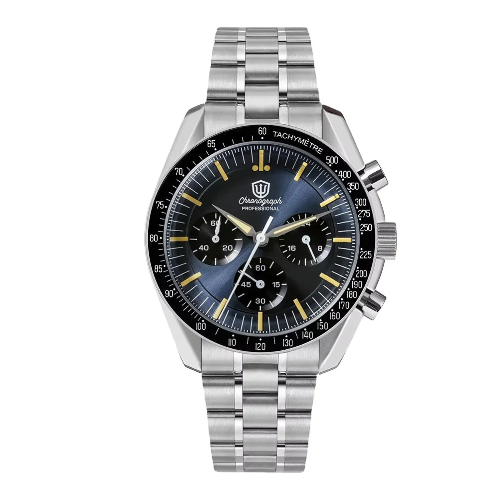 Watchdives New Wd1863 Quarz-Herrenuhr VK63 Chronograph Bubble-Saphirglas Wasserdicht 39Mm Stahl Top-Marke Luxus-Business-Uhr
