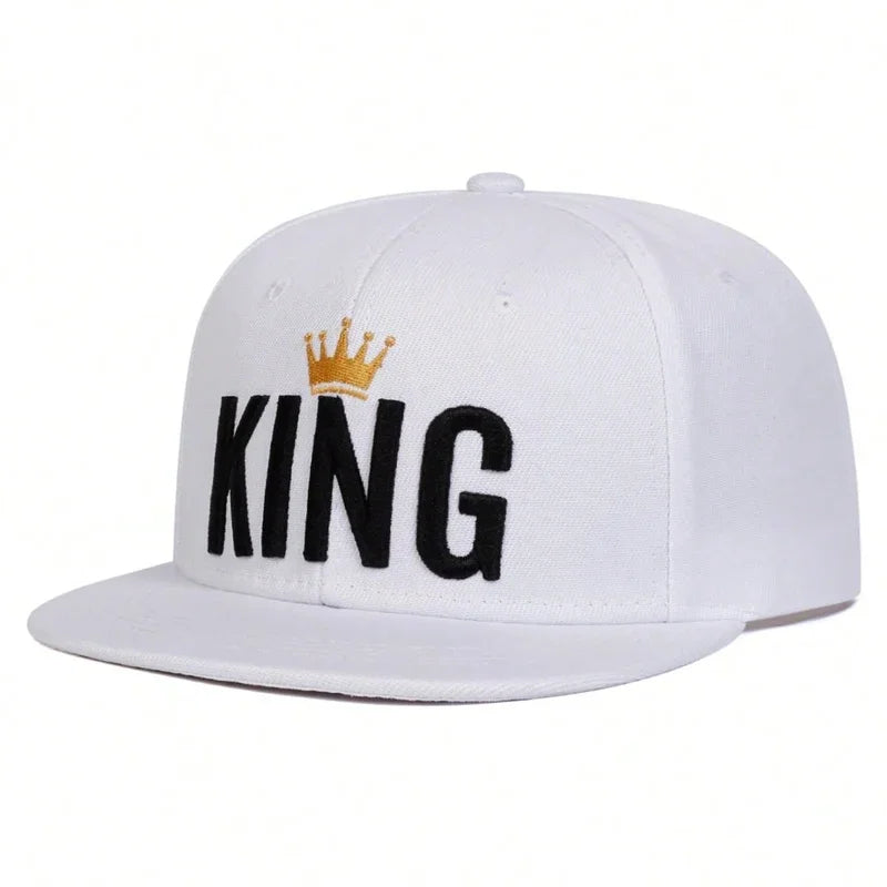 Unisex Crown KING Embroidery Hip-hop Hats Spring Autumn Outdoor Adjustable Casual Baseball Caps Trucker Caps Sunscreen Hat
