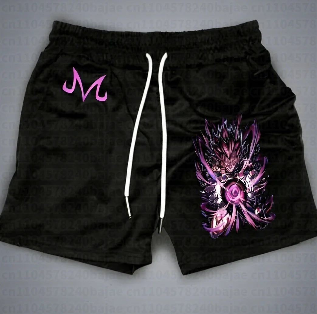 2026 Adult Boys Loose Short Hot Summer Mens Male Beach Pants Top Short Gift Sweatpants Goku Dragon Ball Z Gym Casual Shorts Hot