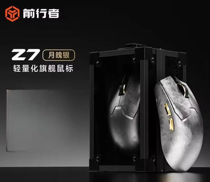 Mouse wireless EWEADN Z7 in fibra di carbonio Paw3950 Dual 8k leggero, ergonomico, di medie dimensioni, per eSport FPS e accessorio PC