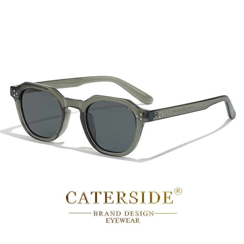 Caterside New Retro Polarized Men Sunglasses Square TR90 Frame Women Sun Glasses Outdoor Driving Fishing High Quality UV400 Gift