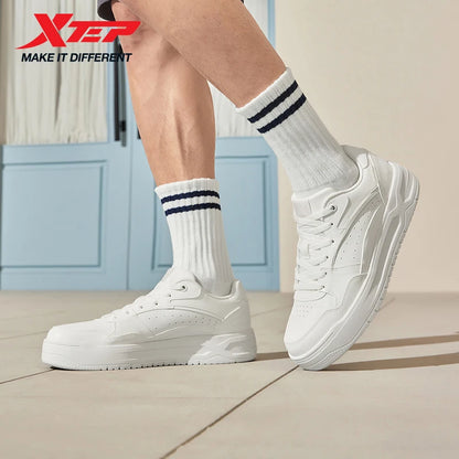 Xtep Skateboarding-Schuhe 2025 Sommer Leichte Sportschuhe mit dicker Sohle Low-Top-Sneaker im modischen Street-Style 875319310016