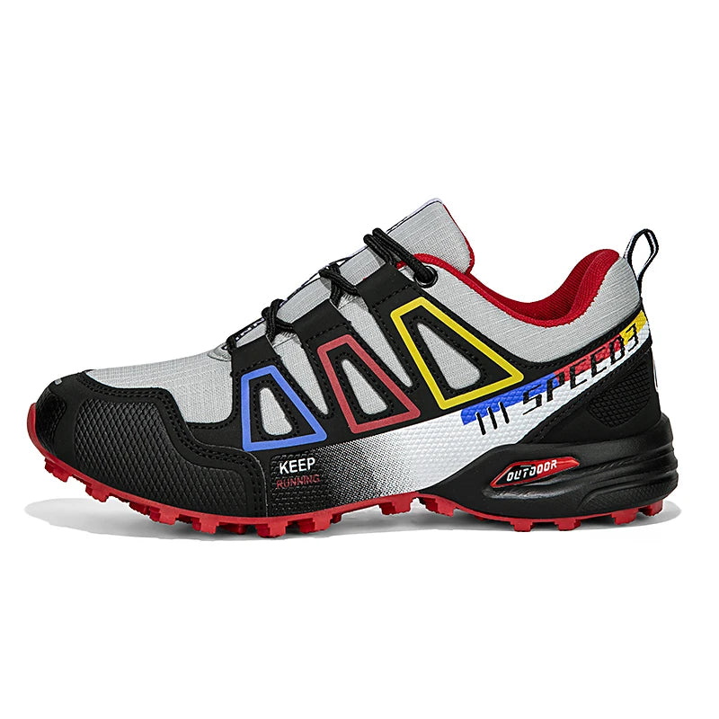 Men's Waterproof Hiking Shoes Wear-Resistant Outdoor Leather Hiking Hunting Tactical Sports Shoes