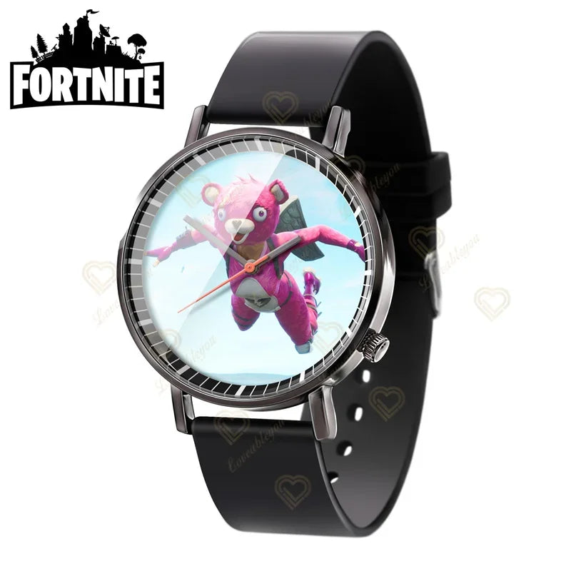 Wrist Watch F-Fortnited Cook Watch Trend Fashion Creative Quartz Student Watches Battle Game Figure Model Kids Birthday Gift