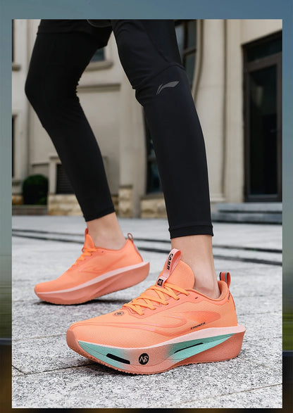 Carbon Plate Sports Running Shoes Marathon Men Breathable Lightweight Women's Comfortable Athletic Non-Slip Chunta Sneakers