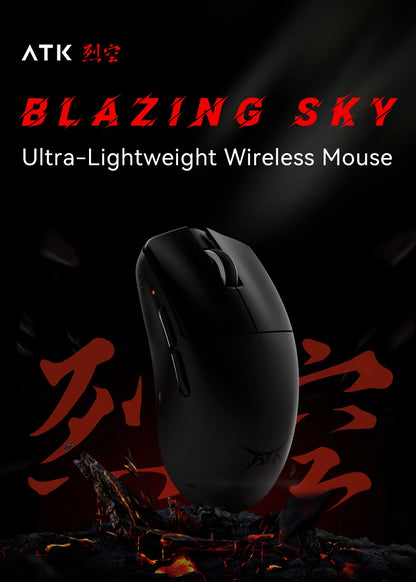 Ratón gaming inalámbrico ATK BlazingSky F1 Extreme PAW3950 Ultra Dual-Mode 8000Hz 35g ligero para e-sports FPS