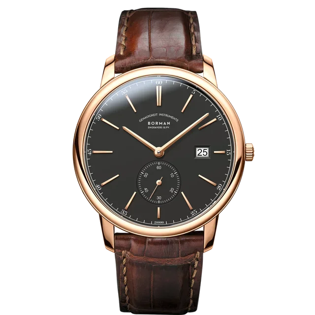 Orologio BORMAN BM3817 TOP nuovo 42 da uomo di lusso, meccanico automatico, vetro zaffiro, ultrasottile, impermeabile 50M, con sottoquadranti
