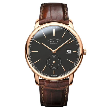 Orologio BORMAN BM3817 TOP nuovo 42 da uomo di lusso, meccanico automatico, vetro zaffiro, ultrasottile, impermeabile 50M, con sottoquadranti