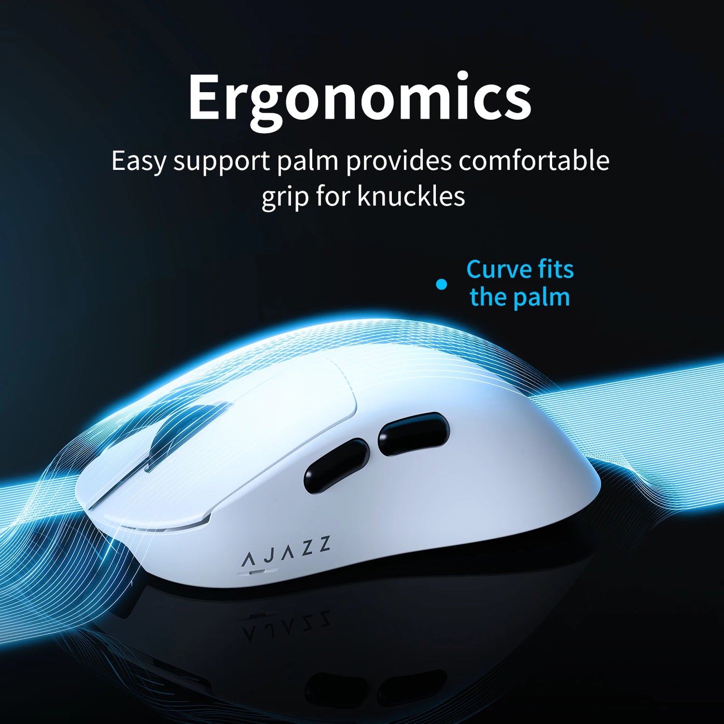 AJAZZ AJ179 V2 MAX Tri-mode Right-handed Mouse 56g Lightweight PAW3311 Sensor Huanuo Micro Switch Telink Microchip