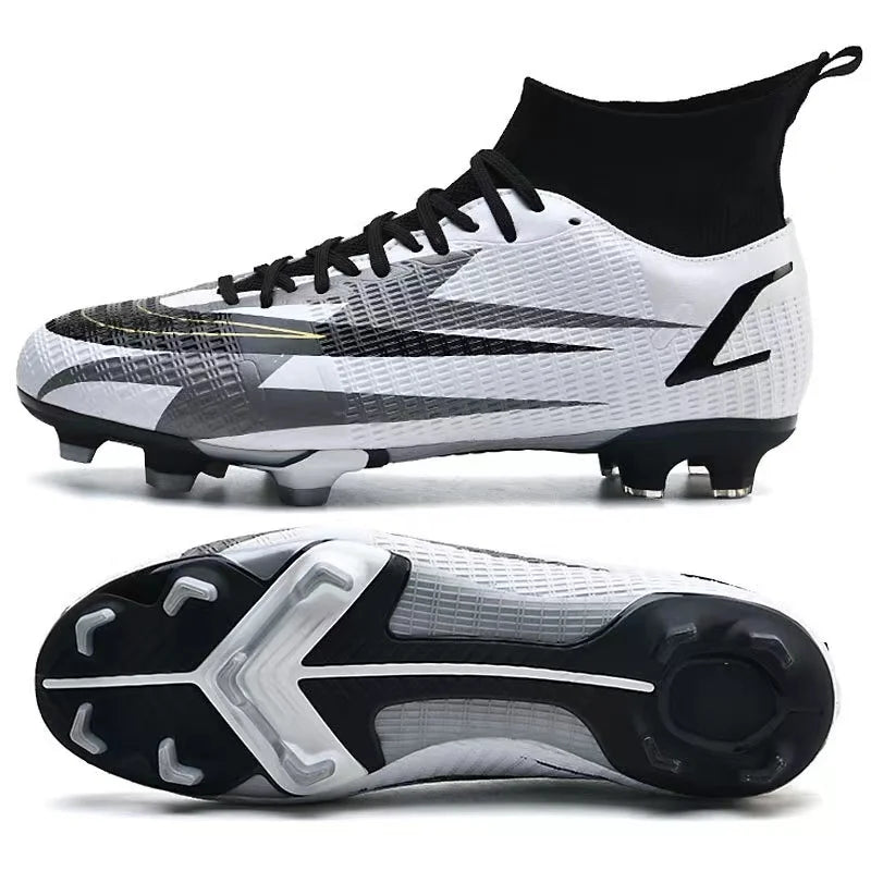 2025 New Long Nail Large Size Football Shoes Teenager Ankle Anti-slip Training Latest Sneakers FG/TF Soccer Shoes