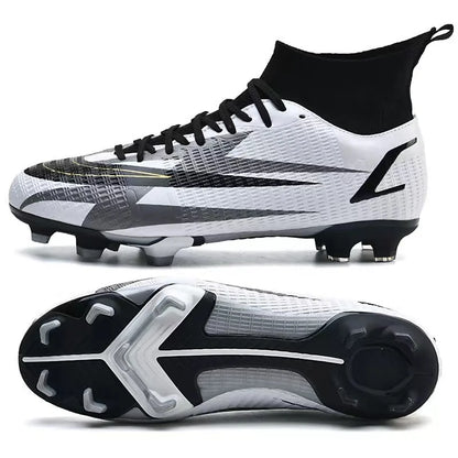 2025 New Long Nail Large Size Football Shoes Teenager Ankle Anti-slip Training Latest Sneakers FG/TF Soccer Shoes