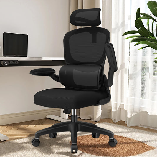 Daccormax office chair ergonomic, Desk chair, 150kg capacity, adjustable headrest and armrests, Computer chair with lumbar support