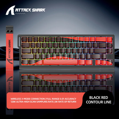 Magnetic Switch Keyboard ATTACK SHARK X68HE X68PRO HE and FREEWOLF F68 Wired F68Pro Wireless for Pro Gaming 0.01mm Rapid Trigg