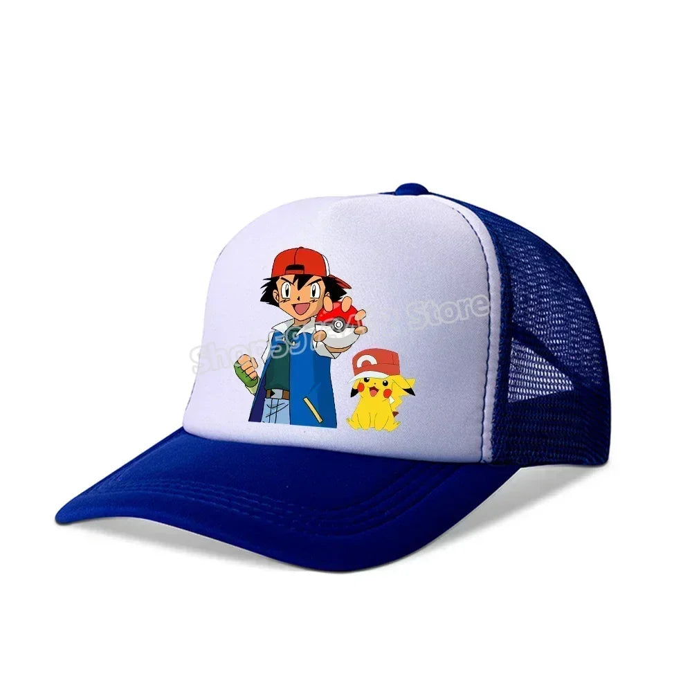Pokemons Baseball Cap Pikachu Charizard Gengar cartoon Peaked Hat Kid Adult Summer Outdoor Sport Hat Boy Casual Fashion Cap Gift