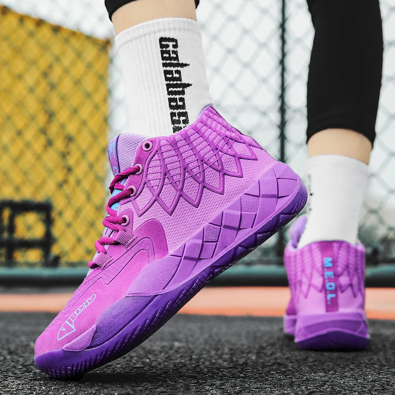 Youth Basketball Shoes for Actual Combat, Outdoor Comfortable Cushioning, Wear-Resistant, Fashionable, Breathable, High Quality