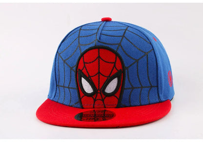 Cartoon Spider Embroidery Baseball Cap Flat Hip Hop Snapback Hat Adjustable Sun Hat for Casual Party Cosplay