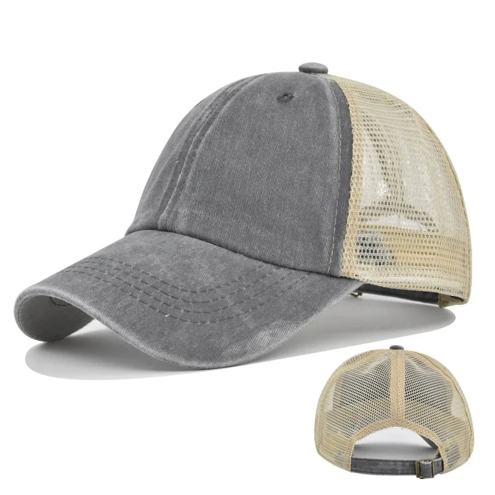 Printed personalized logo Baseball cap Summer cap Adult mesh cap Mesh cap Solid cap unisgender shade Spring Fall cap Hip Hop fit