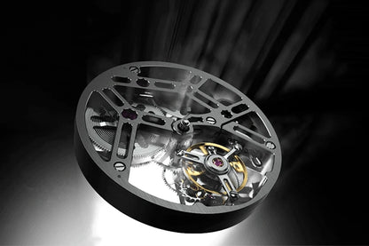 Orologio AGELOCER Limited Edition “Ice Never Melts” con tourbillon in cristallo a spirale libera, orologio meccanico manuale di lusso