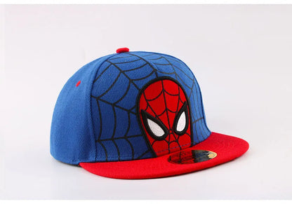 Cartoon Spider Embroidery Baseball Cap Flat Hip Hop Snapback Hat Adjustable Sun Hat for Casual Party Cosplay