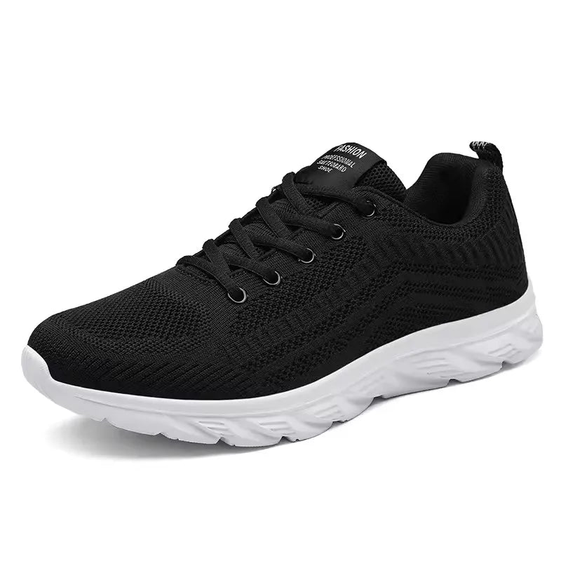 Zapatillas deportivas para hombre para correr y hacer jogging, sneakers casuales de exterior con cordones, malla transpirable ligera, para tenis y caminar al aire libre, tallas 39-46