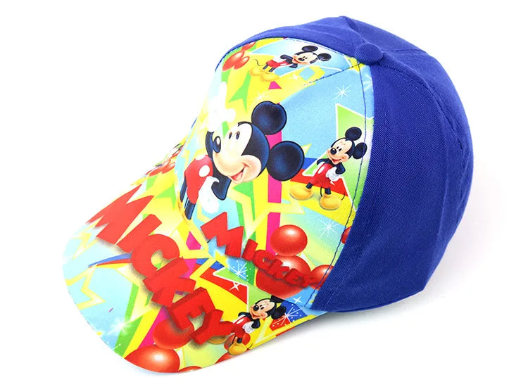 Disney Toy Story Cars Mickey Mouse Polycotton Baseball Cap Boy Girl Animation Figure Cartoon Printed Peaked Cap Birthday Gifts