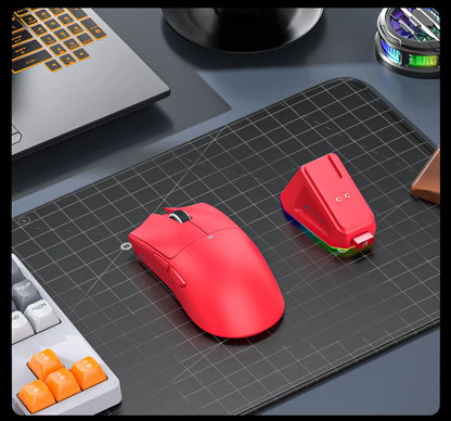 Attack Shark X11&R1 Tri-Mode-Bluetooth-Wireless-Maus mit Ladestation, RGB, ergonomische leichte Maus, PC-Gaming-Zubehör