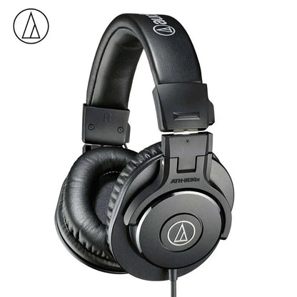 Casque audio professionnel Audio Technica ATH M30x, casque filaire supra-auriculaire pour enregistrement et mixage en studio