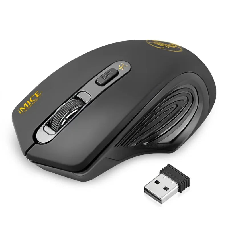 Mouse wireless nuovo 2000DPI regolabile con ricevitore USB 3.0, mouse ottico per computer 2.4GHz, mouse da gaming dal design ergonomico per laptop