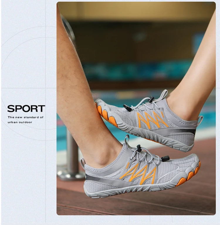 Outdoor Lightweight Men's Training Running Barefoot Shoes, Quick-Dry Swimming Water Shoes, Sport Gym Fitness Jogging Sneakers