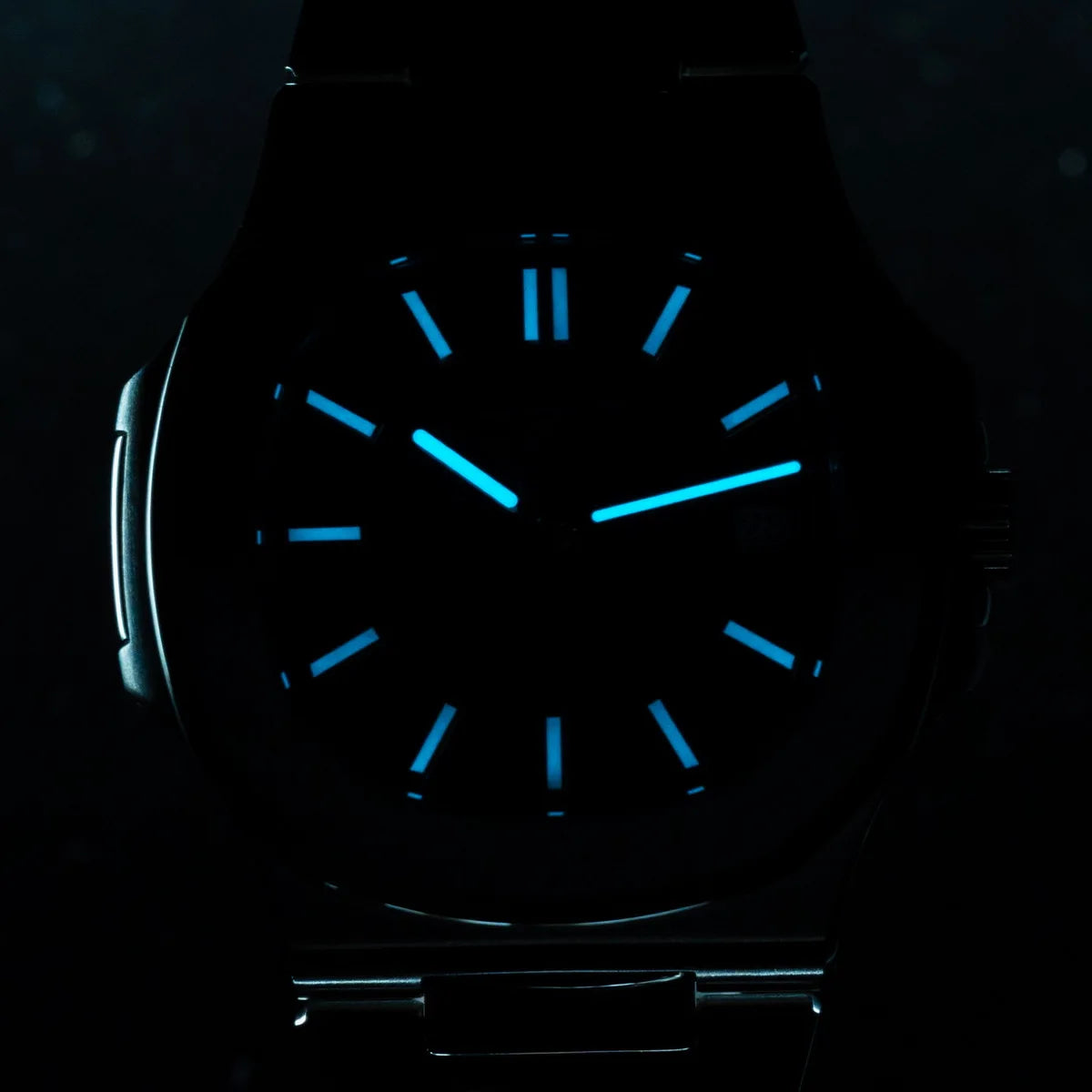 Sugess Herrenuhr, automatische mechanische Armbanduhr, Miyota 9015 Uhrwerk, MOP-Zifferblatt, Leuchtfunktion, wasserdicht bis 5bar, Luxus-Armband S466