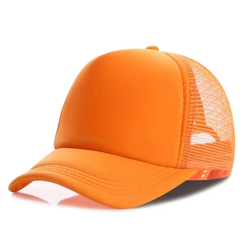 Customized Logo Mesh Baseball Caps Men Women 5 Panel Cheaper Trucker Hats Sports Team Snapback Caps Summer Sun Dad Hat Gorras