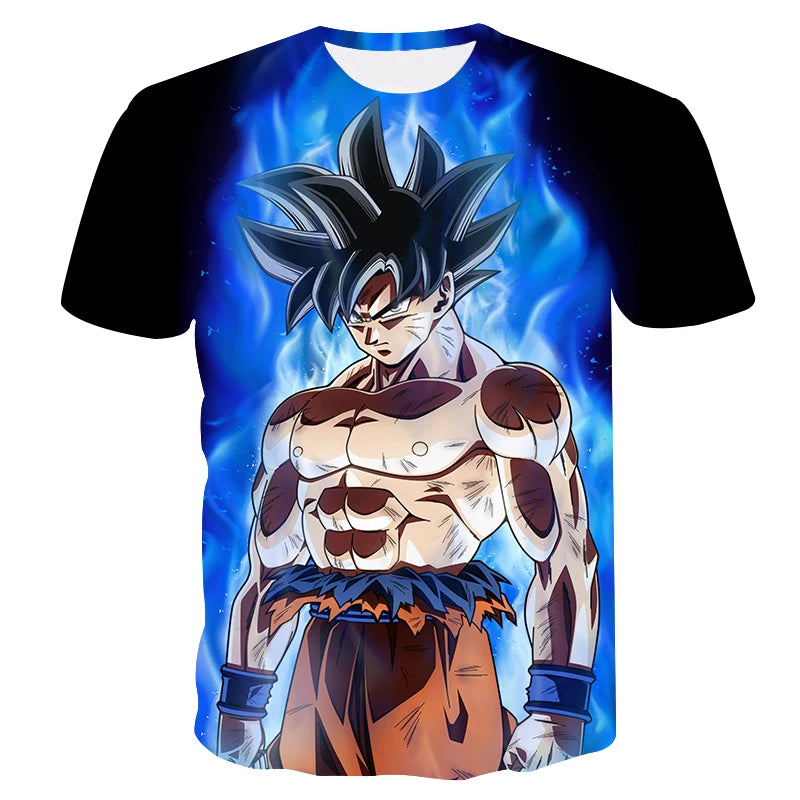 Camisetas para hombre Dragon Ball Z, camiseta para niños, ropa infantil de verano, manga corta, camiseta con dibujo animado para niños, tops, camiseta para bebé niño