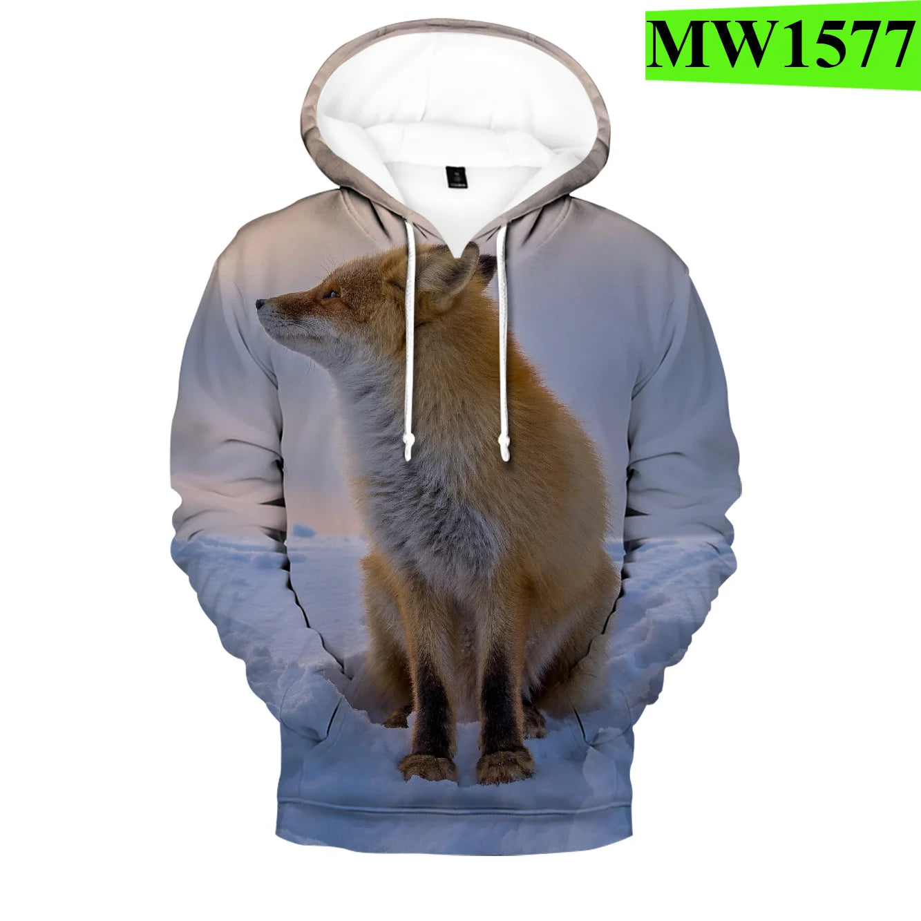 Beliebte Hip-Hop-Novelty-Hoodies und Sweatshirts mit komfortablem Fox-3D-Print für Herren/Damen und Erwachsene/Kinder, lässige Pullover