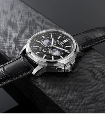 Reloj mecánico automático para hombre BORIAGE (BOAIJIUA), diseño original, resistente al agua, luminoso